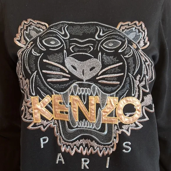 KENZO TIGER FACE CREW SWEAT
BLACK Size S Small - Picture 4 of 14